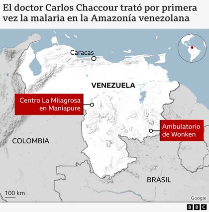 Chaccour trató por primera vez la malaria en la Amazonía venezolana