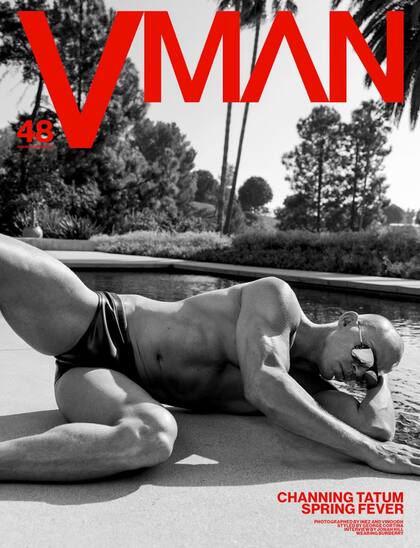 Channing Tatum en la portada de Vman
