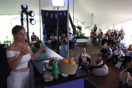 Chantal Abad explicó sus talleres