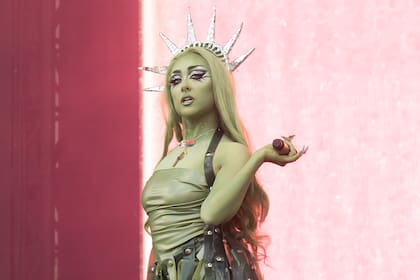 Chappell Roan como la Estatua de la Libertad, el pasado 9 de junio en el festival Governors Ball, en Nueva York