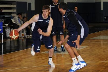 Chapu, en el entrenamiento de Peñarol
