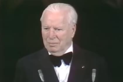 Charles Chaplin recibió la ovación más larga: lo aplaudieron durante 12 minutos (Foto: Captura de video)