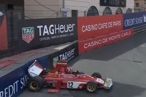Leclerc chocó la Ferrari de nuevo..., pero esta vez fue una histórica