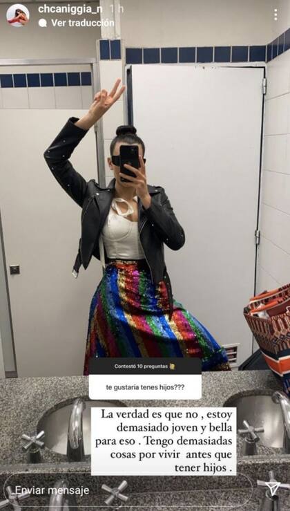 Charlotte Caniggia compartió su opinión sobre la maternidad