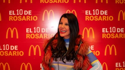 Charlotte Caniggia en la inauguración del Mc Donald's sustentable en Rosario.
