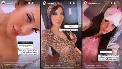 Charlotte Caniggia respondió una serie de preguntas en sus redes sociales