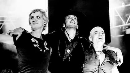 Charly Alberti, Gustavo Cerati y Zeta Bosio