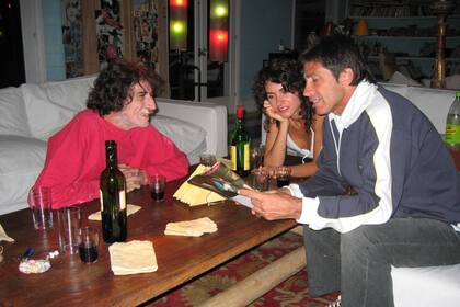Charly García, Florencia Raggi y Nicolás Repetto