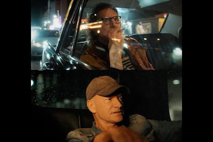 Charly García y Sting, en el video de "In The City"