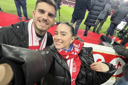 Charo junto a su pareja, Franco