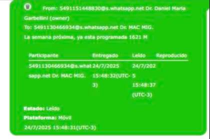 Chat de Calvete con Garbellini, el segundo de Andis.