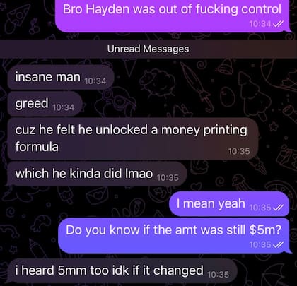 Chat sobre Hayden Davis