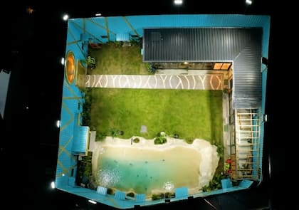 "Chau pileta, hola playa", así es el nuevo patio de la casa de Gran Hermano