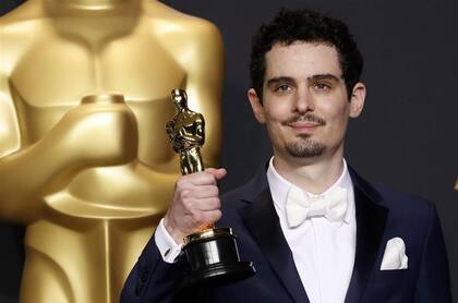 Chazelle y su estatuilla