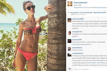 Chechu Bonelli cada día más marcada