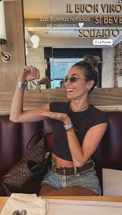 Chechu Bonelli se mostró muy feliz con su nueva adquisición