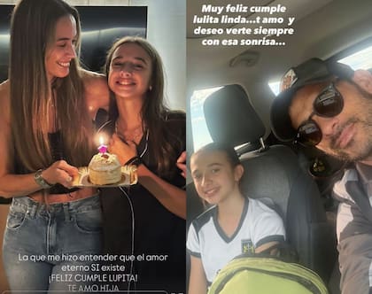 Chechu Bonelli y Darío Cvitanich saludaron a su hija Lupe por su cumpleaños (Foto: Instagram @chechubonelli / @daricvitaok)