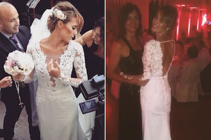 Chechu, radiante, en su boda