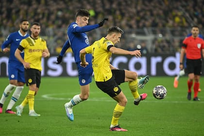 Chelsea tomó la iniciativa en los primeros minutos del encuentro contra Borussia Dortmund por la Champions League