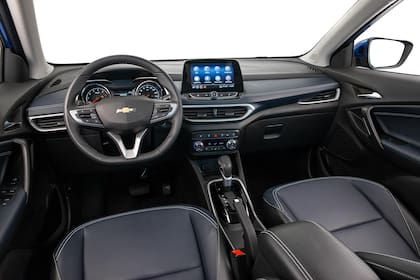 El interior de la Chevrolet Tracker