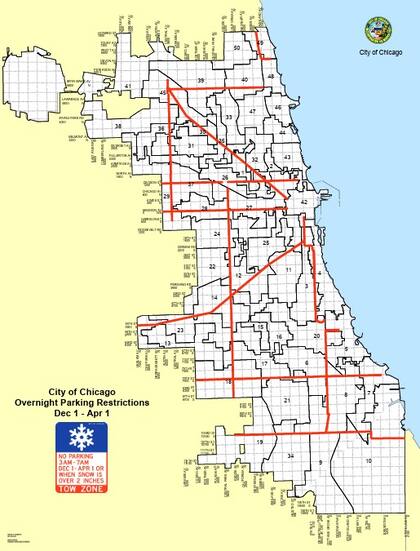 Chicago compartió un mapa donde se pueden ver las arterias afectadas por la restricción