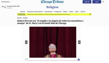 Chicago Tribune, el medio más grande de Illinois y su reacción al primer Papa estadounidense