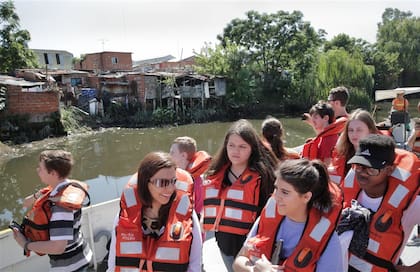 Chicos de Cleveland y de La Boca, hermanados por la ecología