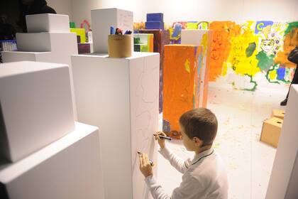 Chicos protagonistas en la primera iniciativa de un espacio infantil dentro de la Feria