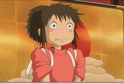 Chihiro trabajando en la casa de baños de Yubaba