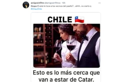 Chile fue el blanco de cargadas (Captura Twitter)