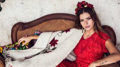 China Suárez en una de las imágenes de la campaña de su colección cápsula para Invierno 2017