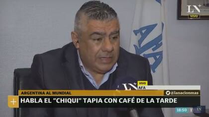 Chiqui Tapia en Café de la Tarde, en LN+