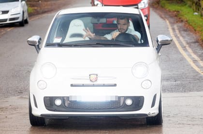 Chiquito al llegar a la concentración del Uniterd