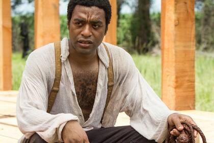 Chiwetel Ejiofor como Solomon Northup en 12 años de esclavitud