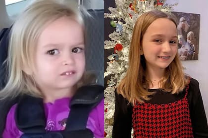 Chloe Clem, de 11 años, posó con la misma expresión que en el video viral
