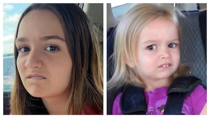 Chloe continúa en la actualidad imitando la divertida cara que la volvió viral