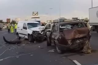 Chocaron dos autos en la Panamericana y falleció un hombre
