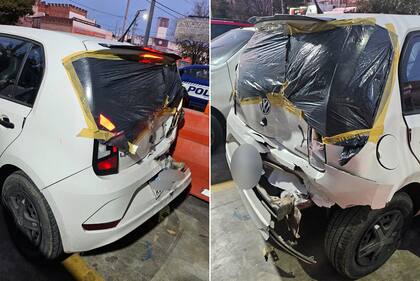 Chocó dos veces un auto, pese a que le dijeron que viajaba un bebé