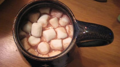 Chocolate caliente. Ñam,