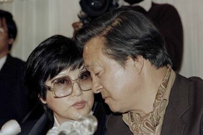 Choi Eun-hee y su segundo esposo, el director de cine Shin Jeong-ok