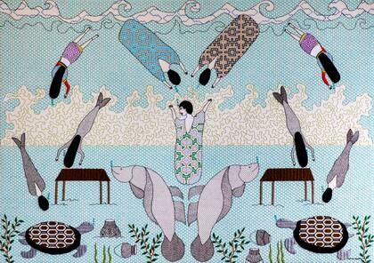 Chonon Bensho fue presentada el año pasado en ARCO por W-galería; este año participa con Livia Benavides y en la sección dedicada al Amazonas