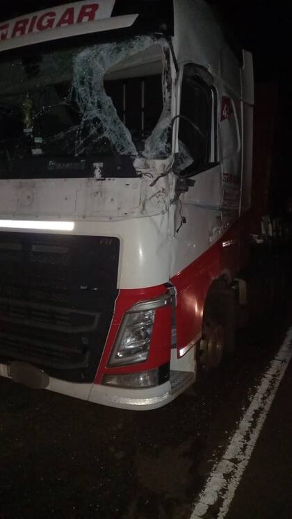 Choque de camiones en Misiones