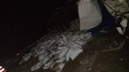 Choque de camiones en Misiones