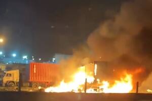 Choque fatal de camiones en la Panamericana: explosión, incendio y cuatro muertos