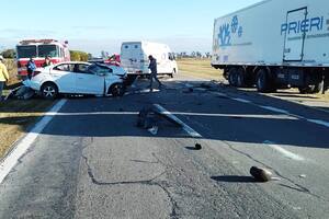 Choque mortal en Sa Pereira, Santa Fe