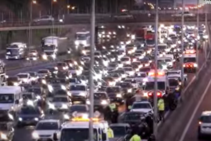 Choque múltiple en Panamericana
