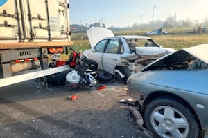 Choque múltiple en ruta 7.