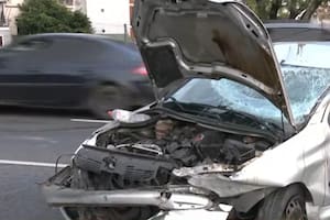 Choque y vuelco en General Paz.