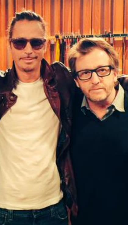 Chris Cornell junto al productor Brendan O''Brien