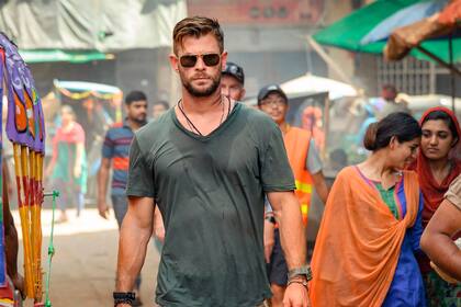 Chris Hemsworth, en una escena de Misión de rescate
